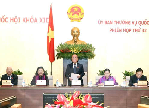 Ngày 22-12, khai mạc phiên họp thứ 33, Ủy ban Thường vụ Quốc hội khóa XIII
