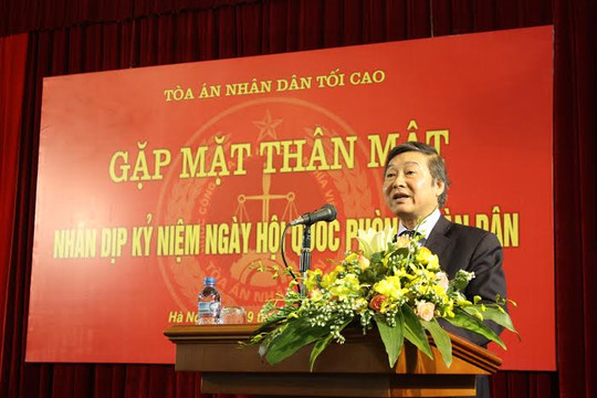 Lãnh đạo TANDTC gặp mặt các cựu chiến binh nhân ngày hội Quốc phòng toàn dân