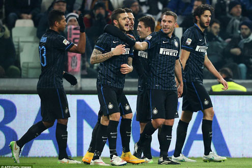 Carlos Tevez và Mauro Icardi lập công, Juventus hòa Inter Milan 1-1