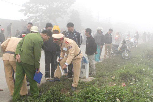 Phát hiện thi thể nam thanh niên dưới ruộng lúa