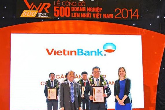 Vietinbank tiếp tục lọt vào top 20 doanh nghiệp lớn nhất Việt Nam