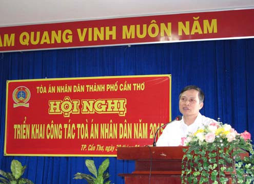 TAND hai cấp Tp Cần Thơ: Tuyển dụng và bổ nhiệm đủ 100% biên chế thẩm phán được giao