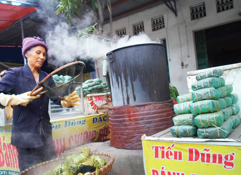 Độc đáo làng bánh chưng “Bờ Đậu” ở Thái Nguyên