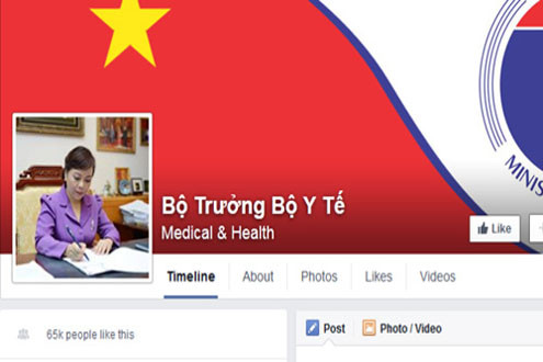 Bộ trưởng Y tế công khai Facebook chính thức để lắng nghe ý kiến người dân