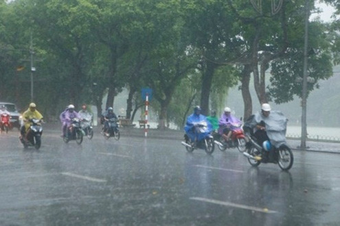 Bắc bộ có mưa, Tây Nguyên và Nam Bộ trời nhiều mây