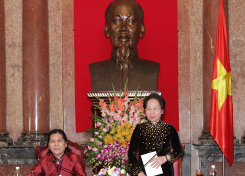 Phó Chủ tịch nước tiếp đại biểu tiêu biểu của “Đội quân tóc dài” và phong trào “Ba đảm đang”