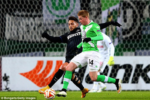 Cận cảnh Inter Milan gục ngã trước Wolfsburg ở vòng 16 Europa League