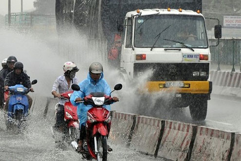 Thanh Hóa đến Thừa Thiên-Huế có nơi mưa to và dông, Vịnh Bắc Bộ có gió giật cấp 7