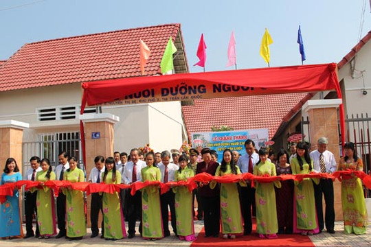 Khánh thành Khu nuôi dưỡng người cao tuổi ở huyện Cần Giuộc, Long An