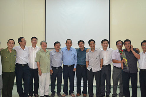 Chánh án TANDTC Trương Hòa Bình gặp mặt lãnh đạo báo chí phía Nam