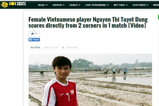 Truyền thông quốc tế xuýt xoa trước màn trình diễn của Quả bóng vàng VN Tuyết Dung
