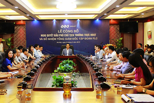 Lễ Công bố Nghị quyết HĐQT bầu PCT Thường trực HĐQT và bổ nhiệm TGĐ Tập Đoàn FLC