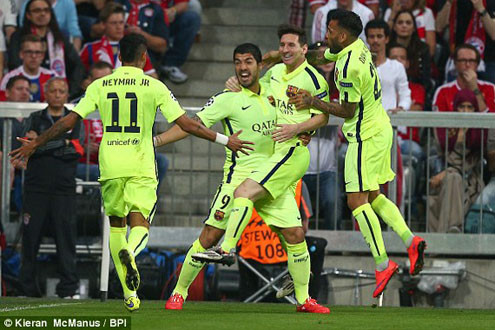 Thắng Barca 3-2, Bayern dừng bước ở vòng bán kết Champions League