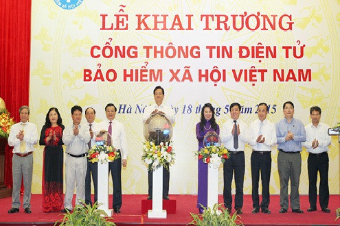 Thủ tướng dự lễ khai trương Cổng thông tin điện tử BHXH Việt Nam