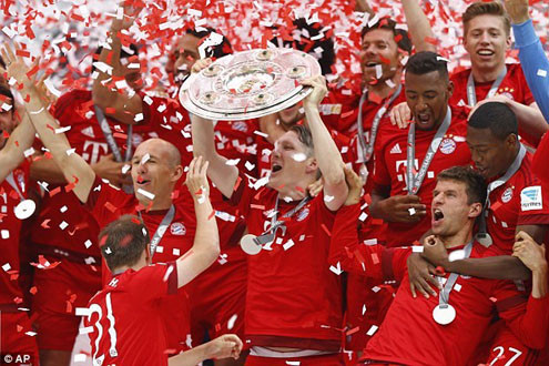 Bayern Munich chính thức vô địch Bundesliga mùa giải 2014/15