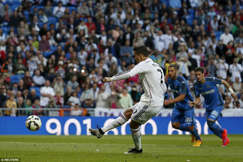 Lập hat-trick trước Getafe, Ronaldo là Vua phá lưới mùa giải 2014/15