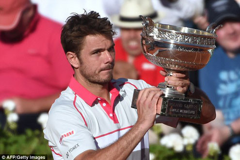 Đánh bại Djokovic, Wawrinka lên ngôi vô địch Giải Roland Garros