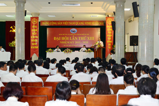 TAND TP. Hà Nội tổ chức Đại hội Đảng bộ lần thứ XIII, nhiệm kỳ 2015-2020