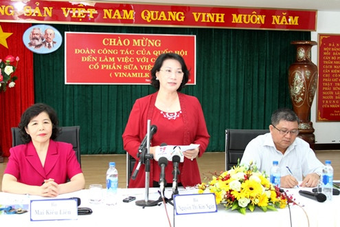 Đoàn công tác của Quốc hội đến làm việc với Vinamilk