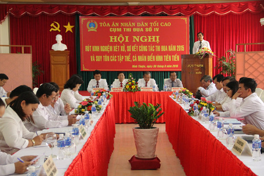 Cụm thi đua số IV tổ chức Hội nghị sơ kết công tác thi đua