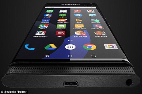 Lộ diện smartphone Android đầu tiên của BlackBerry