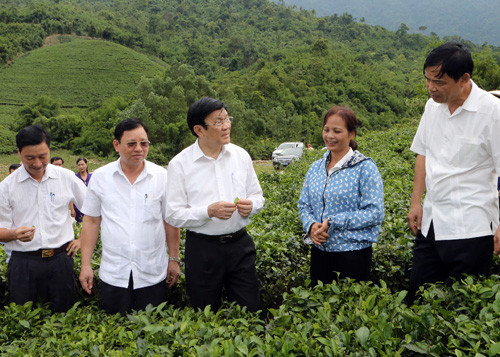 Chủ tịch nước thăm và làm việc tại Thái Nguyên