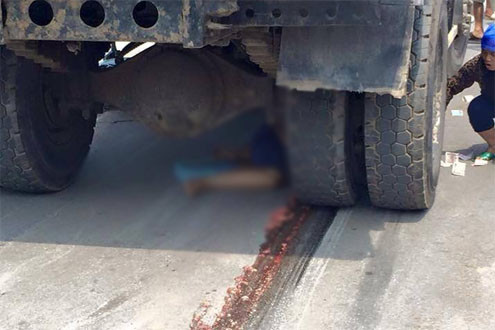 Hưng Yên: Một học sinh lớp 6 bị xe tải cán ngang người