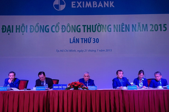 ĐHCĐ Eximbank: Cổ đông bất bình khi vốn 12.355 tỷ, lợi nhuận 56 tỷ đồng