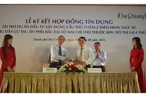 Ký kết hợp đồng tín dụng tài trợ dự án xây dựng cầu Thủ Thiêm 2