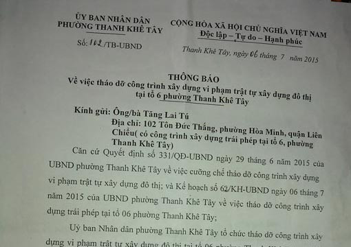 Đà Nẵng đối mặt nguy cơ ngập lụt do vi phạm trật tự xây dựng