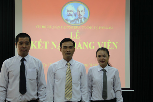 Cơ quan thường trực TANDTC tại phía Nam kết nạp 3 đảng viên mới