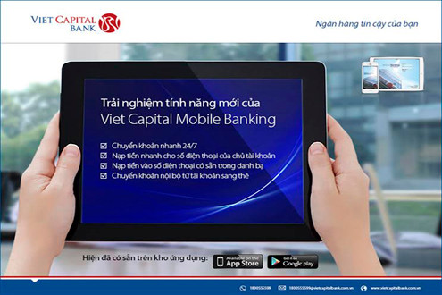Chuyển tiền nhanh 24/7 qua Viet Capital Mobile Banking