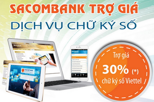 Sacombank ưu đãi cho doanh nghiệp đăng ký nộp thuế điện tử