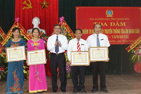 TAND tỉnh Thanh Hóa tổ chức Lễ kỷ niệm 70 năm ngày truyền thống TAND