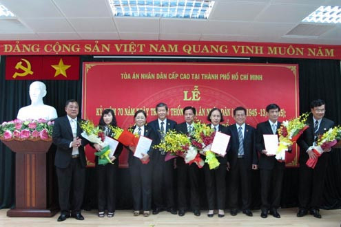 TAND cấp cao tại TP.  Hồ Chí Minh kỷ niệm 70 năm ngày Truyền thống TAND