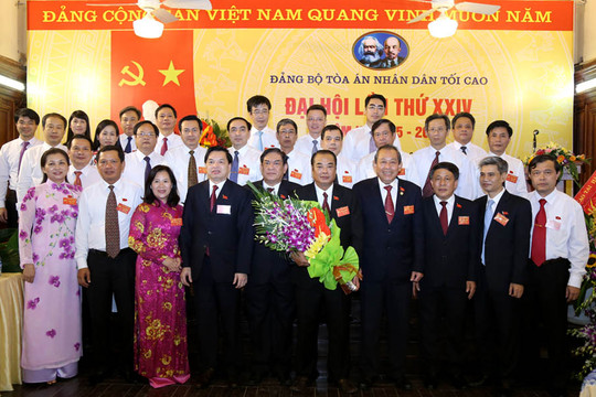Đại hội Đảng bộ TANDTC nhiệm kỳ 2015-2020: Phát huy sức mạnh đoàn kết, nâng cao năng lực lãnh đạo, xây dựng Đảng bộ trong sạch, vững mạnh