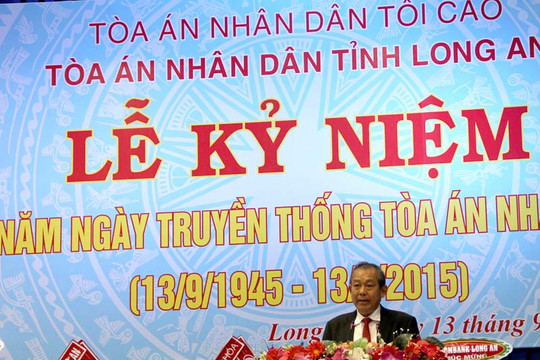 TAND tỉnh Long An tổ chức gặp mặt kỷ niệm 70 năm ngày Truyền thống TAND
