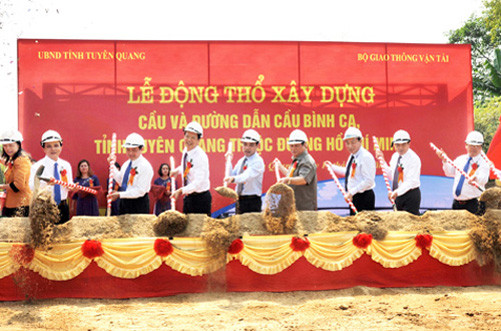 Tuyên Quang: Khởi công xây dựng cầu Bình Ca
