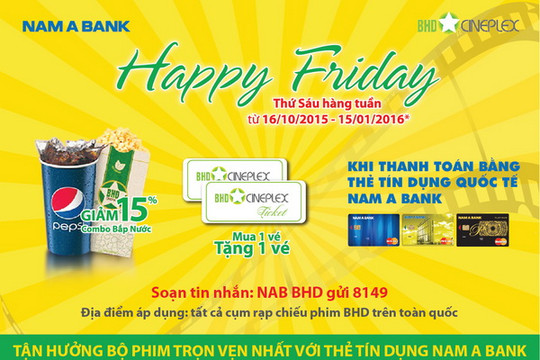 Nhân đôi niềm vui với Thẻ tín dụng Nam A Bank