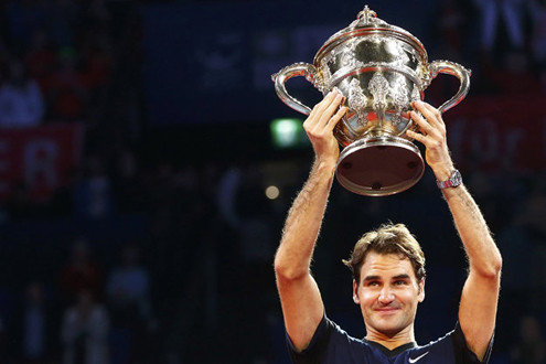 “Tàu tốc hành” Federer lần thứ 7 vô địch Basel ATP 500