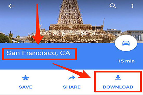 Cách tải bản đồ Google Maps về sử dụng ngoại tuyến