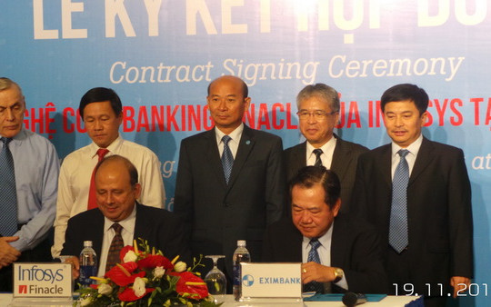 Eximbank và Infosys ký kết triển khai phần mềm Infosys Finacle Core Banking