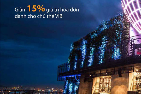 Giảm 15% giá trị hóa đơn tại Air Sky Bar cho chủ thẻ VIB