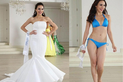 Hoa hậu Siêu quốc gia 2015: Lệ Quyên tự tin tỏa sáng trong đêm bán kết