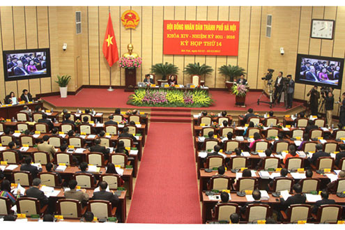 Khai mạc kỳ họp thứ 14 HĐND TP Hà Nội khóa XIV