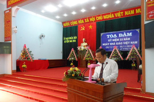 Phòng GD&ĐT huyện Đăk Đoa (Gia Lai): Năm 2015, đơn vị hoàn thành xuất sắc nhiệm vụ