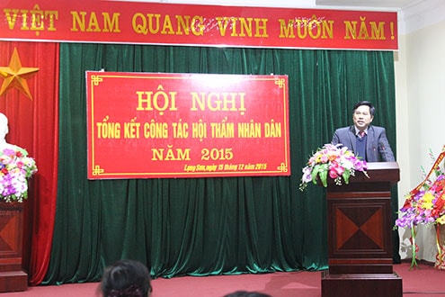 TAND tỉnh Lạng Sơn tổng kết công tác Hội thẩm nhân dân