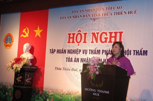 TAND tỉnh Thừa Thiên-Huế tập huấn nghiệp vụ Thẩm phán và Hội thẩm TAND
