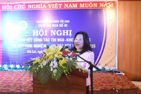 Cụm thi đua số III TAND: Nhiều phong trào thi đua thiết thực, góp phần hoàn thành tốt nhiệm vụ