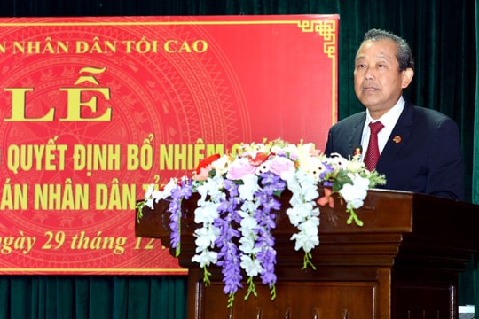 Bổ nhiệm Chánh án TAND tỉnh Thái Bình